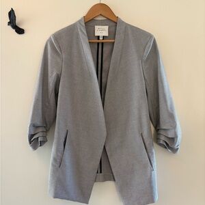 Maison d'Amélie PARIS Open-Front Grey Women's Blazer Jacket
